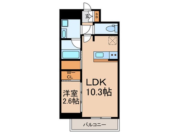 セレニテフラン本町の物件間取画像